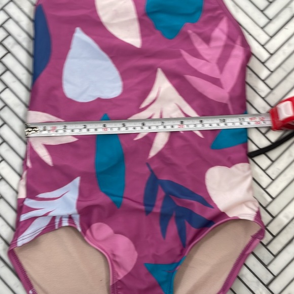 Modern minimalist bathing suit abstract floral - Picture 4 of 4